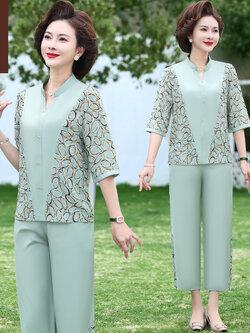 เสื้อผ้าคุณแม่วัย 60 เสื้อคนแก่ผู้หญิงวัย60