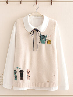 เสื้อผ้าเด็กวัยรุ่น ประมาณ12-17ปี เสื้อสไตล์ญี่ปุ่น Mori Girl สไตล์สดใสน่ารักคิกขุ Mori Girl