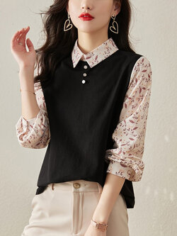 เสื้อเชิ้ตผู้หญิงแขนยาว เสื้อเชิ้ตผู้หญิงใส่ทํางาน 390 บาทต่อชิ้น ฟรีค่าจัดส่ง