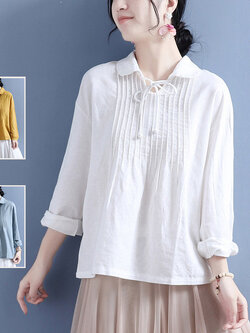 เสื้อลินิน เสื้อผ้าฝ้ายลินิน เสื้อเชิ้ตผ้าลินิน