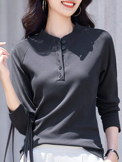 เสื้อยืดสีดำ แฟชั่น เสื้อยืด T-shirt สีดำ สวมใส่สบาย ไม่ร้อน