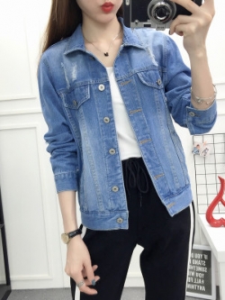 เสื้อแจ็คเก็ตยีนส์ เสื้อยีนส์ผู้หญิงเทห์ๆ