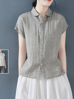 เสื้อลินิน เสื้อผ้าฝ้ายลินิน เสื้อเชิ้ตผ้าลินิน