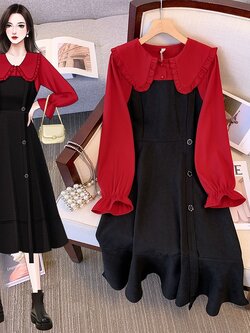 เดรสสาวอวบ มีไซส์ L-4XLอกเสื้อ 38-47 นิ้ว ใส่ได้ทั้งสาวหุ่นดีน่ารักจนถึงสาวอวบพลัสไซส์ จัดส่งฟรี! ทักแชทสั่งซื้อ