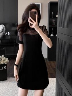 เดรสสีดำสุภาพ เรียบหรู ดูดี เหมาะกับทุกโอกาส | เดรสผู้หญิงแฟชั่นสุภาพ