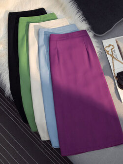 กระโปรงยาว กระโปรงยาวทรงเอ กระโปรงทำงาน