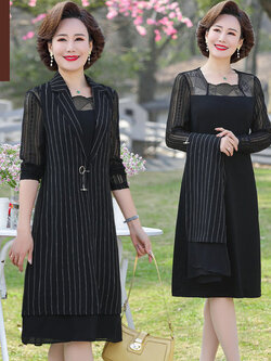 เดรสวัยผู้ใหญ่40-60ปี เดรสคุณแม่ ชุดเดรสทำงานวัยผู้ใหญ่ แบรนด์ MAMA DRESS