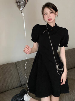 เดรสแขนสั้น มีไซส์ L-4XLอก 38-47 นิ้ว ใส่ได้ทั้งสาวหุ่นดีน่ารักจนถึงสาวอวบพลัสไซส์ จัดส่งฟรี! ทักแชทสั่งซื้อ