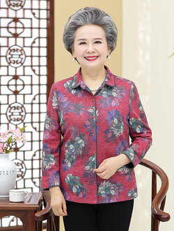 เสื้อคุณยาย เสื้อผู้วัยอายุ60-70ปี เสื้ออาม่า เสื้อผู้สูงอายุ