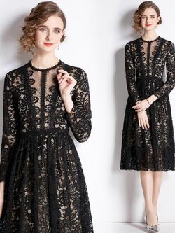 เดรสสีดำสุภาพ เรียบหรู ดูดี เหมาะกับทุกโอกาส | เดรสผู้หญิงแฟชั่นสุภาพ