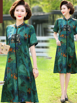 เดรสวัยผู้ใหญ่40-60ปี เดรสคุณแม่ ชุดเดรสทำงานวัยผู้ใหญ่ แบรนด์ MAMA DRESS