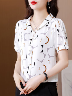 เสื้อชีฟอง เสื้อแฟชั่นสุภาพสตรีวัยผู้ใหญ่ มีไซต์ อก34นิ้ว-43นิ้ว