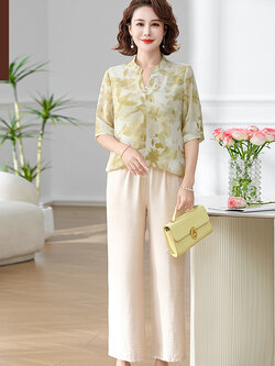 เสื้อผ้าคุณแม่วัย 60 เสื้อคนแก่ผู้หญิงวัย60