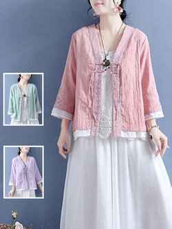 เสื้อลินิน เสื้อผ้าฝ้ายลินิน เสื้อเชิ้ตผ้าลินิน