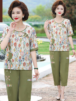 เสื้อผ้าคุณแม่วัย 60 เสื้อคนแก่ผู้หญิงวัย60