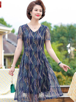 เดรสวัยผู้ใหญ่40-60ปีเดรสคุณแม่