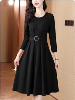 เดรสสีดำสุภาพ เรียบหรู ดูดี เหมาะกับทุกโอกาส | เดรสผู้หญิงแฟชั่นสุภาพ