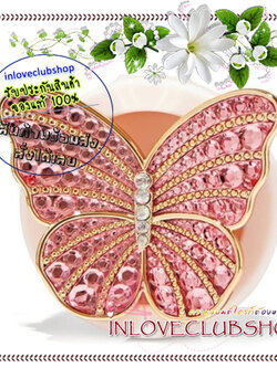 Bath & Body Works / Car Fragrance Holder (Butterfly Pink) *Visor Clip