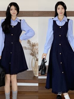 เดรสสาวอวบ มีไซส์ L-4XLอกเสื้อ 38-47 นิ้ว ใส่ได้ทั้งสาวหุ่นดีน่ารักจนถึงสาวอวบพลัสไซส์ จัดส่งฟรี! ทักแชทสั่งซื้อ