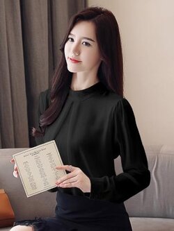 เสื้อสีดำสุภาพ เรียบหรู ดูดี เหมาะกับทุกโอกาส | เสื้อผู้หญิงสุภาพ