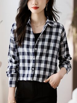 เสื้อเชิ้ตผู้หญิงแขนยาว เสื้อเชิ้ตผู้หญิงใส่ทํางาน 390 บาทต่อชิ้น ฟรีค่าจัดส่ง