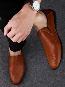 รองเท้าหนังผู้ชาย มีไซส์39-44 รองเท้าโลฟเฟอร์ชาย Slip-On Shoes