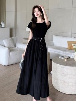 เดรสสีดำสุภาพ เรียบหรู ดูดี เหมาะกับทุกโอกาส | เดรสผู้หญิงแฟชั่นสุภาพ