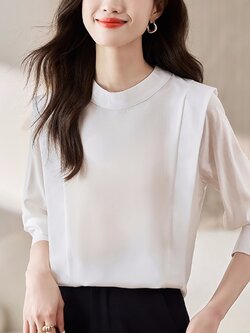 เสื้อเชิ้ตผู้หญิงแขนยาว เสื้อเชิ้ตผู้หญิงใส่ทํางาน 390 บาทต่อชิ้น ฟรีค่าจัดส่ง