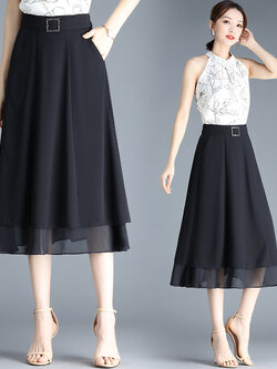 กระโปรงยาว กระโปรงยาวทรงเอ กระโปรงทำงาน