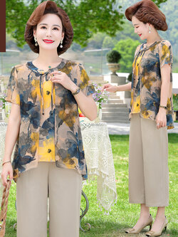 เสื้อผ้าคุณแม่วัย 60 เสื้อคนแก่ผู้หญิงวัย60