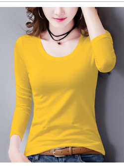 เสื้อยืดสีเหลือง เสื้อยืดสีเหลืองสวยๆ เสื้อยืดสีเหลืองผู้หญิง จัดส่งฟรีทั่วประเทศไทย