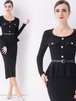 เดรสสีดำสุภาพ เรียบหรู ดูดี เหมาะกับทุกโอกาส | เดรสผู้หญิงแฟชั่นสุภาพ