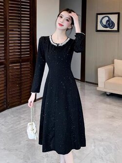 เดรสสีดำสุภาพ เรียบหรู ดูดี เหมาะกับทุกโอกาส | เดรสผู้หญิงแฟชั่นสุภาพ