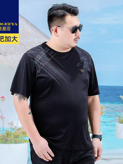 เสื้อยืดผู้ชายอ้วน XL-8XL น้ำหนักผู้สวม 60-150 กิโลกรัม