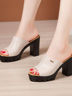 รองเท้าส้นสูงผู้หญิง รองเท้าส้นสูงรัดส้นผู้หญิง ส้นสูงนำเข้า ส้นสูงสวยหรู By Fashion Shoes Cabinat