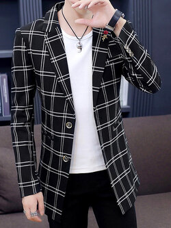 สูท Blazers ผู้ชาย เสื้อคลุมสไตล์สูท สำหรับผู้ชาย