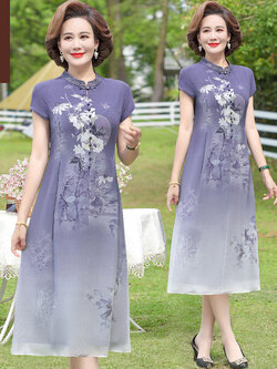 เดรสวัยผู้ใหญ่40-60ปี เดรสคุณแม่ ชุดเดรสทำงานวัยผู้ใหญ่ แบรนด์ MAMA DRESS