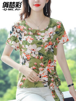 เสื้อชีฟอง เสื้อแฟชั่นสุภาพสตรีวัยผู้ใหญ่ มีไซต์ อก34นิ้ว-43นิ้ว