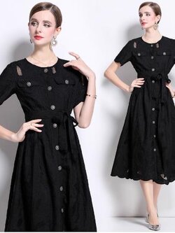 เดรสสีดำสุภาพ เรียบหรู ดูดี เหมาะกับทุกโอกาส | เดรสผู้หญิงแฟชั่นสุภาพ