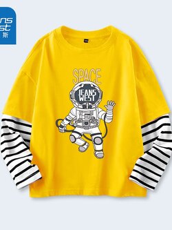 เสื้อยืดเด็กผู้ชายแขนยาว สั่งได้ ขนาด110-160