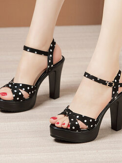 รองเท้าส้นสูงผู้หญิง รองเท้าส้นสูงรัดส้นผู้หญิง ส้นสูงนำเข้า ส้นสูงสวยหรู By Fashion Shoes Cabinat