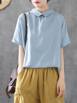 เสื้อผ้าฝ้าย ผ้าลินิน มีขนาดไซส์เดียว อกประมาณ100ซม.หรือประมาณ 40นิ้วขึ้นไป