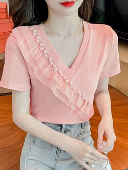 เสื้อยืดวัยรุ่นน่ารักๆ เสื้อวัยรุ่นแขนสั้น เสื้อผ้าวัยรุ่นเกาหลี แบรนด์ Wiyike