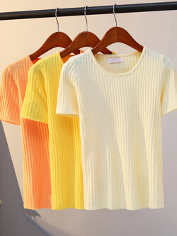 เสื้อไหมพรม เสื้อทีเชิ้ตไหมพรม เสื้อทีเชิ้ตผ้านิตติ้ง