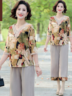 เสื้อผ้าคุณแม่วัย 60 เสื้อคนแก่ผู้หญิงวัย60