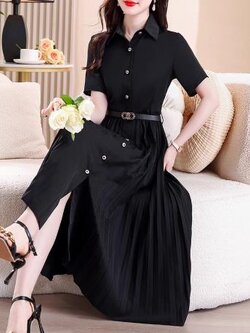 เดรสสีดำสุภาพ เรียบหรู ดูดี เหมาะกับทุกโอกาส | เดรสผู้หญิงแฟชั่นสุภาพ