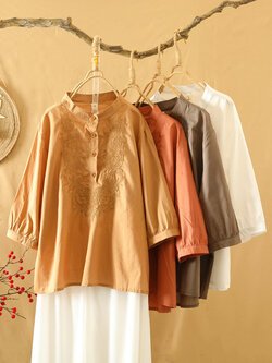 เสื้อลินิน เสื้อผ้าฝ้ายลินิน เสื้อเชิ้ตผ้าลินิน