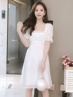 ชุดเดรสสั้น ชุดเดรสสั้นลายดอก ชุดเดรสสั้นวัยรุ่น By Meiyi women's clothing