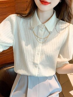 เสื้อเชิ้ตแขนยาววัยรุ่น ลายสวยๆ แบรนด์ YIL AN