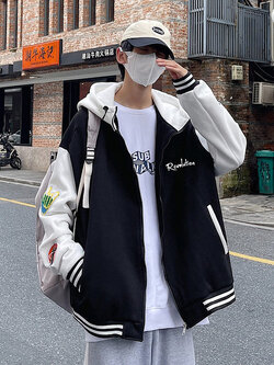 เสื้อแจ็คเก็ตเบสบอล เสื้อคลุม เสื้อแขนยาวสไตล์เกาหลี